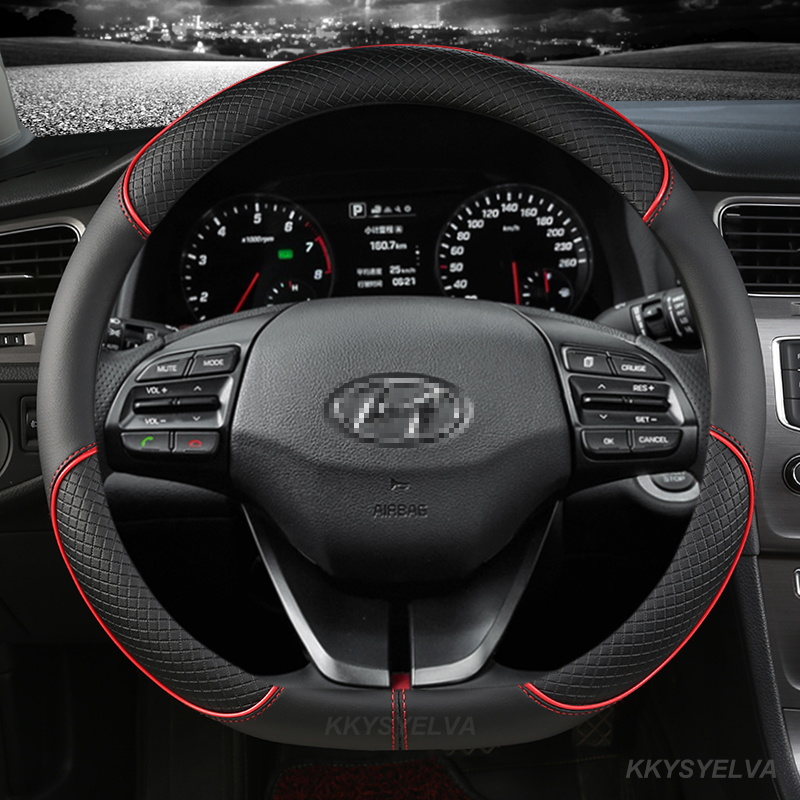Кожаный чехол на руль автомоби – обзор и цена Car Steering Wheel Cover Anti Slip Breathable