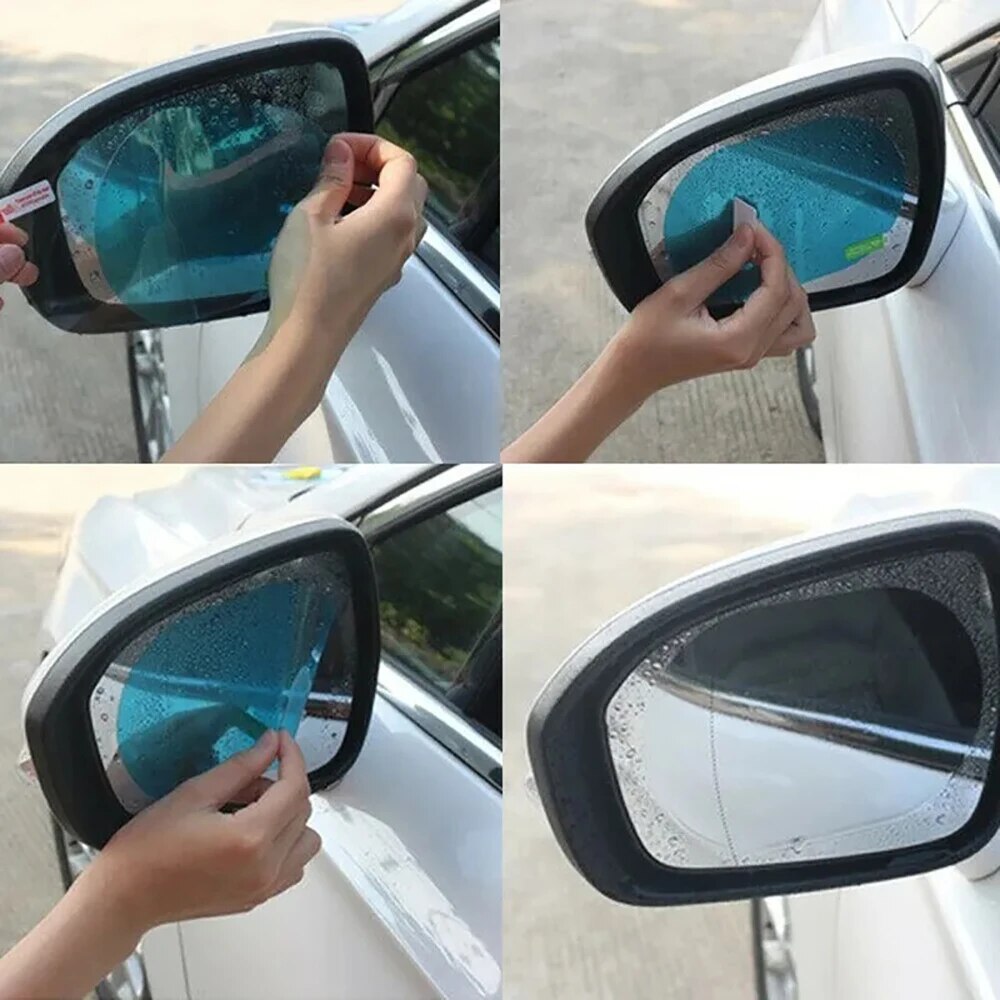 2 шт. универсальные антибликов – обзор и цена Anti Glare Car Rearview Mirror Film