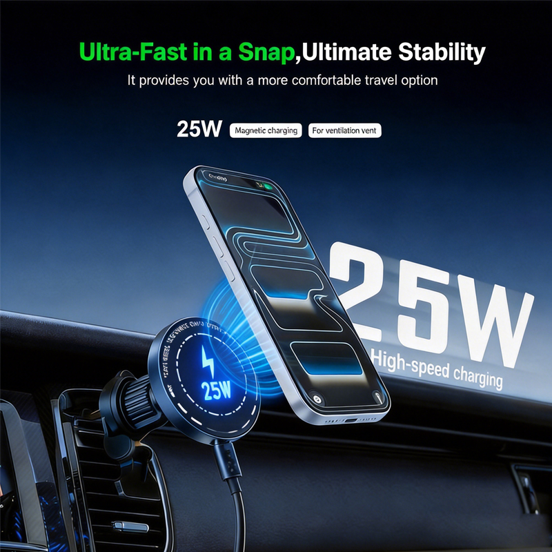 Беспроводное автомобильное зар – обзор и цена Magnetic Phone Holder For Car Vent