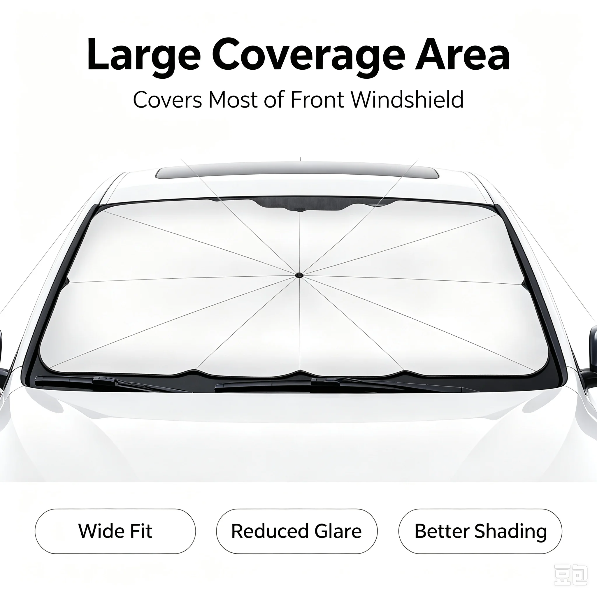 Складной зонт-солнцезащита для – обзор и цена Car Sunshade Windshield Umbrella Foldable