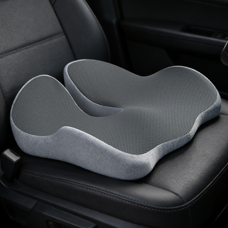 Портативная подушка для автомо – обзор и цена Memory Foam Car Neck Pillow Lumbar Support