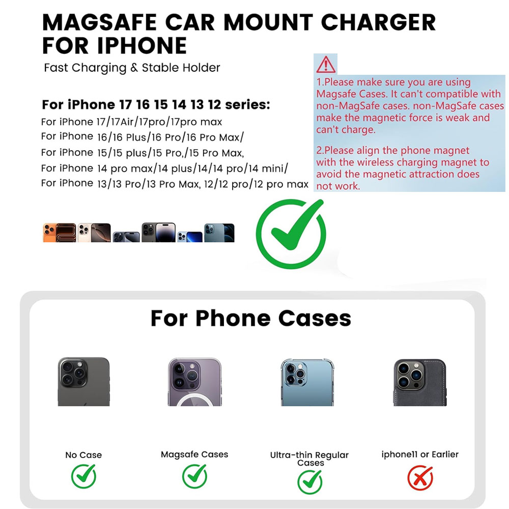 Беспроводное магнитное автомоб – обзор и цена Wireless Car Charger Mount Fast Charging