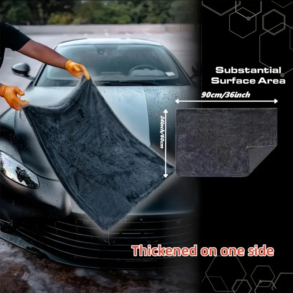 Большое темно-серое автомобиль – обзор и цена Microfiber Car Drying Towel Super Absorbent
