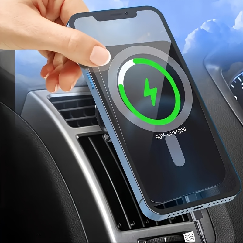 Магнитное беспроводное зарядно – обзор и цена Wireless Car Charger Mount Fast Charging