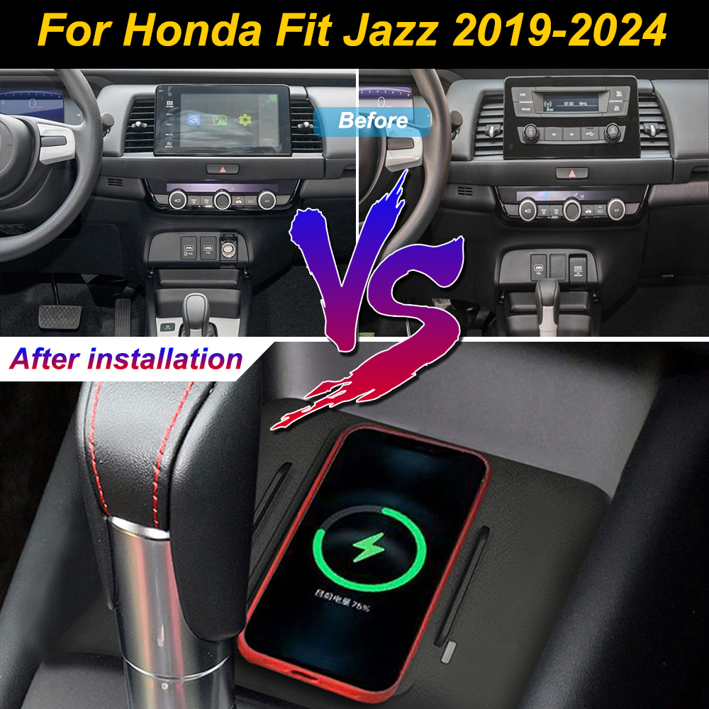 2 DIN для Honda Fit Jazz 2019- – обзор и цена Wireless Car Charger Mount Fast Charging