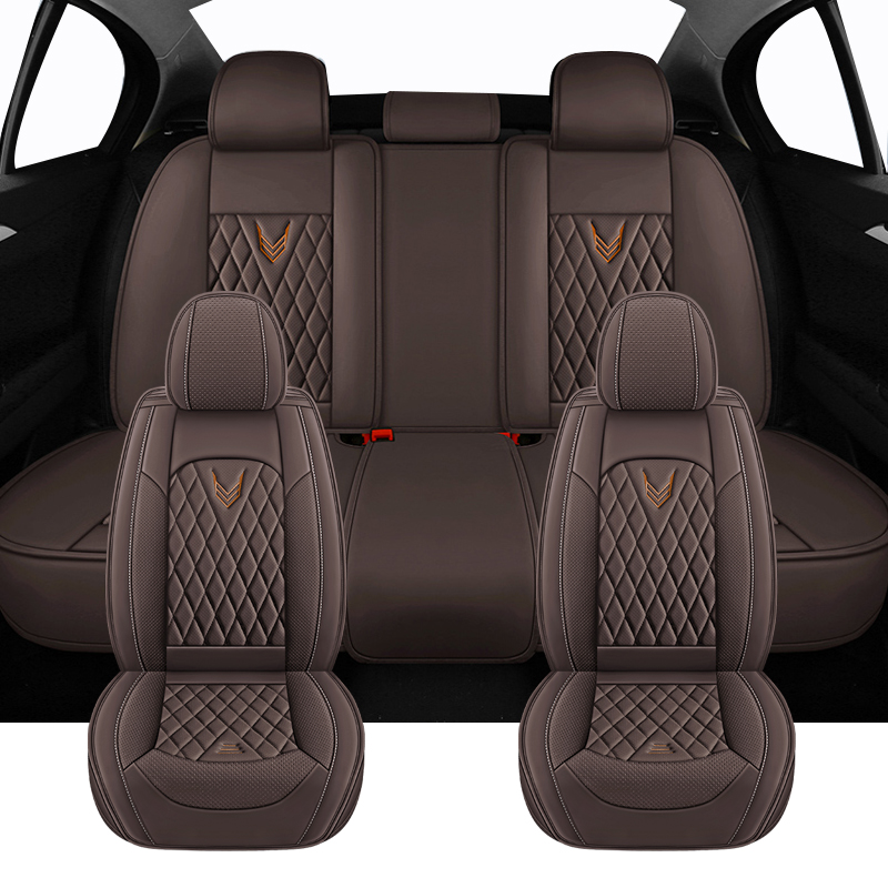 Полный комплект универсальных  – обзор и цена Leather Car Seat Covers Full Set Universal