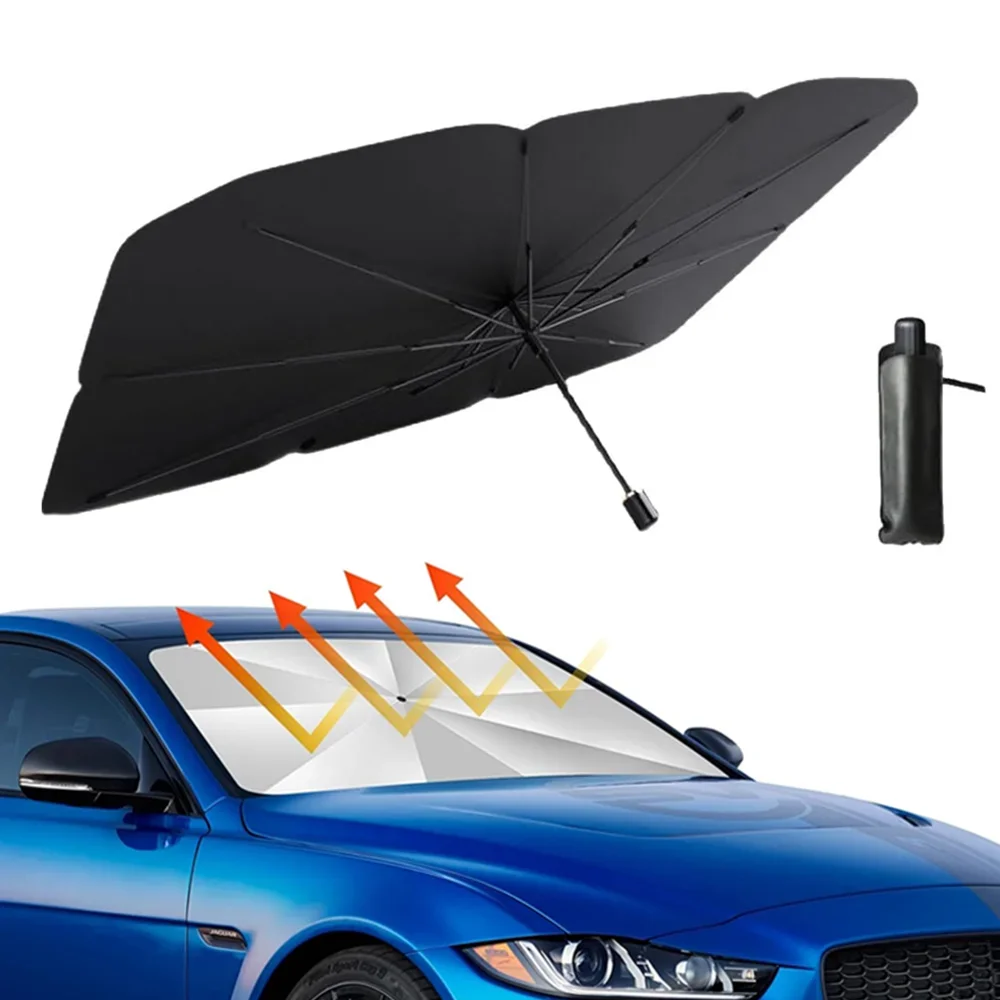 Портативный автомобильный солн – обзор и цена Car Sunshade Windshield Umbrella Foldable
