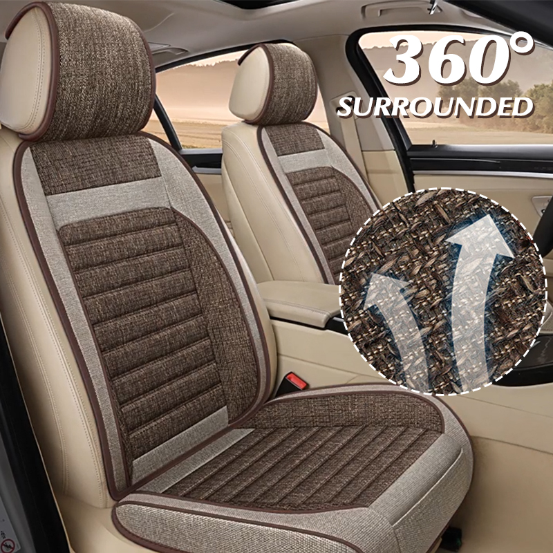 Универсальные льняные чехлы дл – обзор и цена Leather Car Seat Covers Full Set Universal