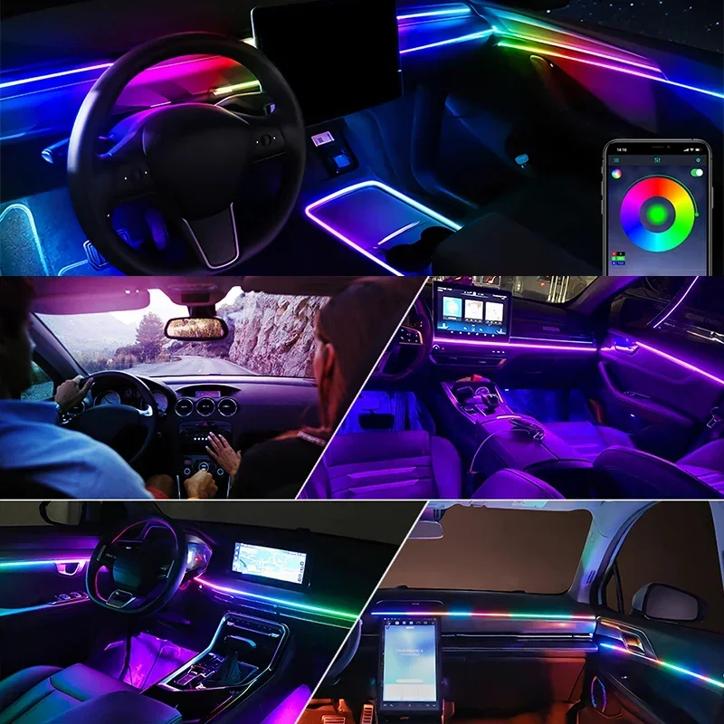 22-в-1 Премиальная автомобильн – обзор и цена Led Ambient Interior Car Lights App Control
