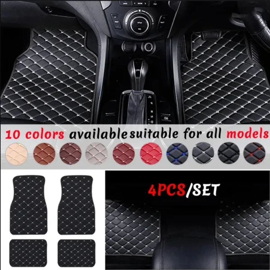 Автомобильные коврики, 4 шт.,  – обзор и цена Car Floor Mats Universal Waterproof Leather